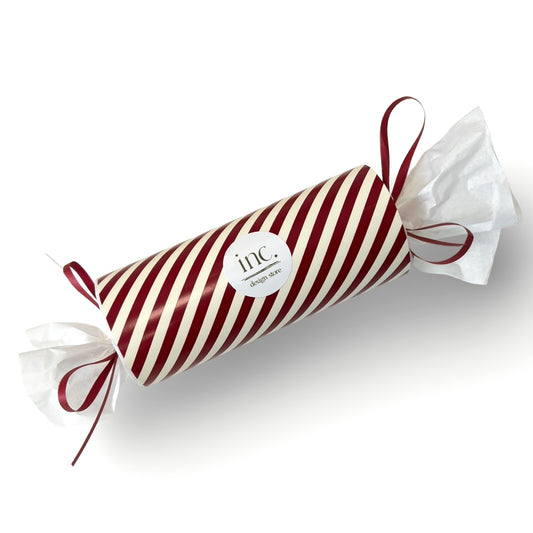 Inc Store Christmas Cracker '25 - red stripes