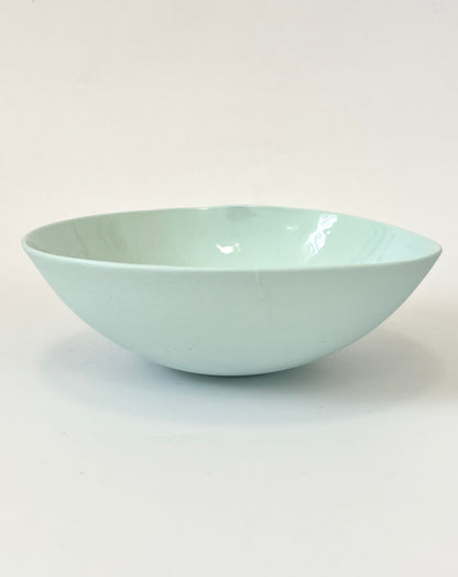 Aqua Porcelain Bowl - One of a Kind Ceramics -16cm