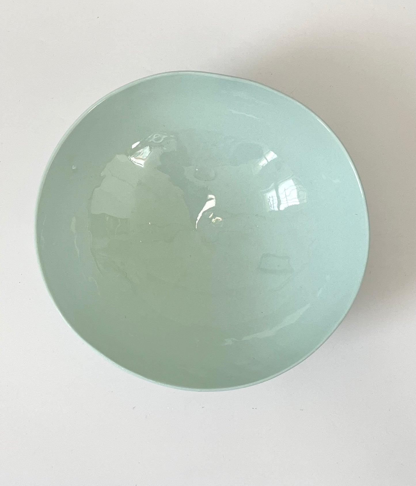 Aqua Porcelain Bowl - One of a Kind Ceramics -16cm