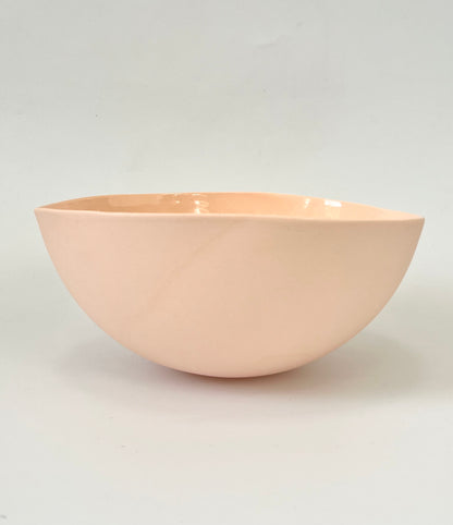 Coral Porcelain Bowl - One of a Kind Ceramics -22cm