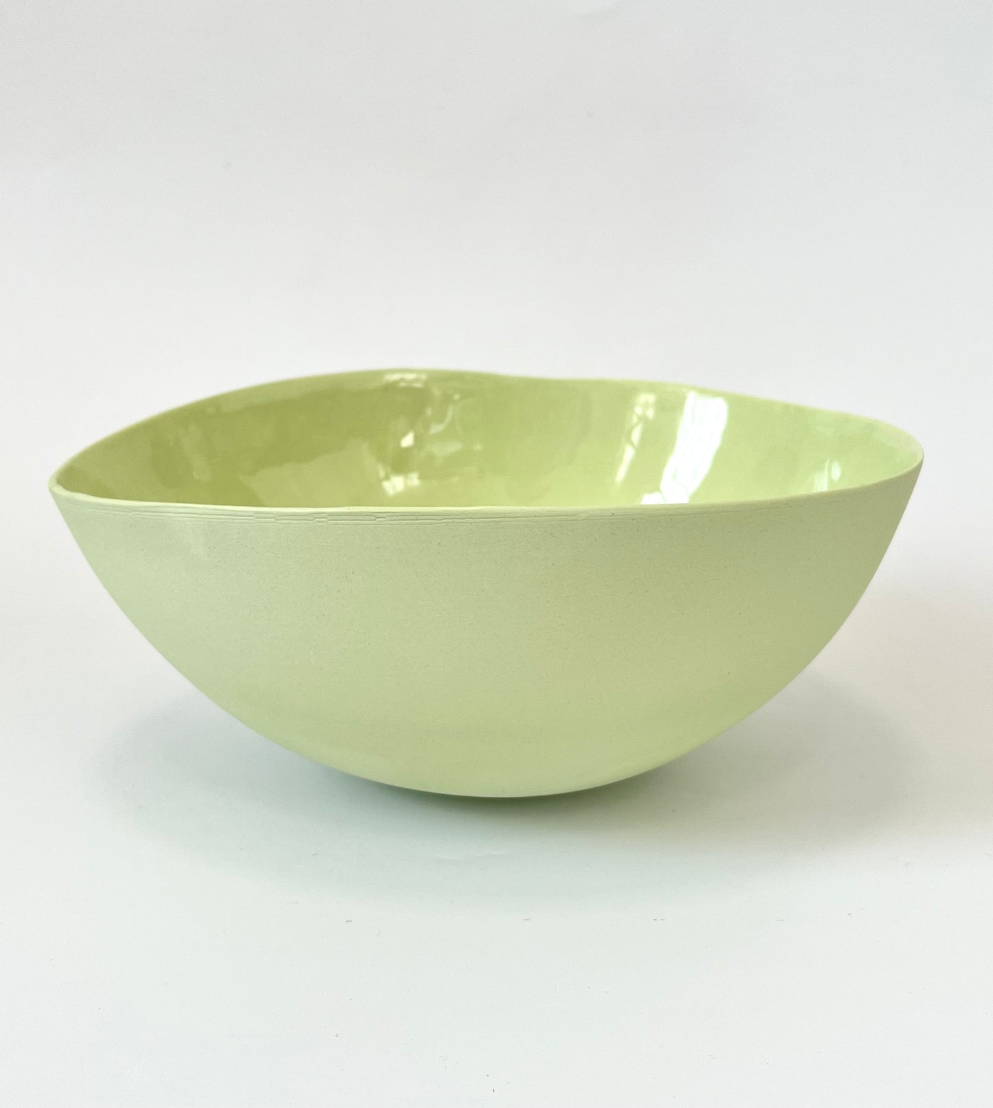 Pistachio Porcelain Bowl - One of a Kind Ceramics -22cm