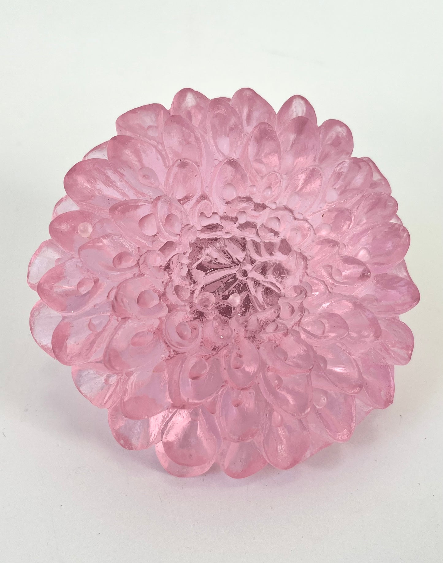 Dahlia in Cast Glass - Pink