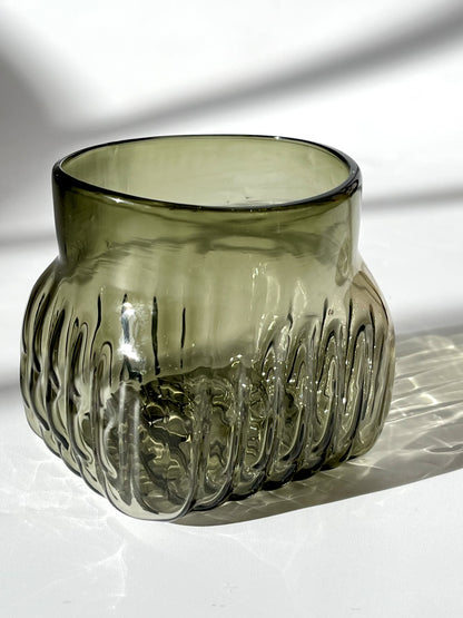 Handblown Whiskey Glass - Tourmaline Green