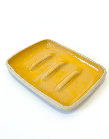 Ceramic Soap Dish - Orange