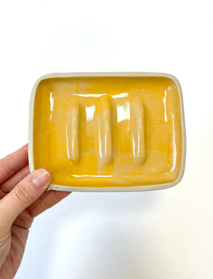 Ceramic Soap Dish - Orange