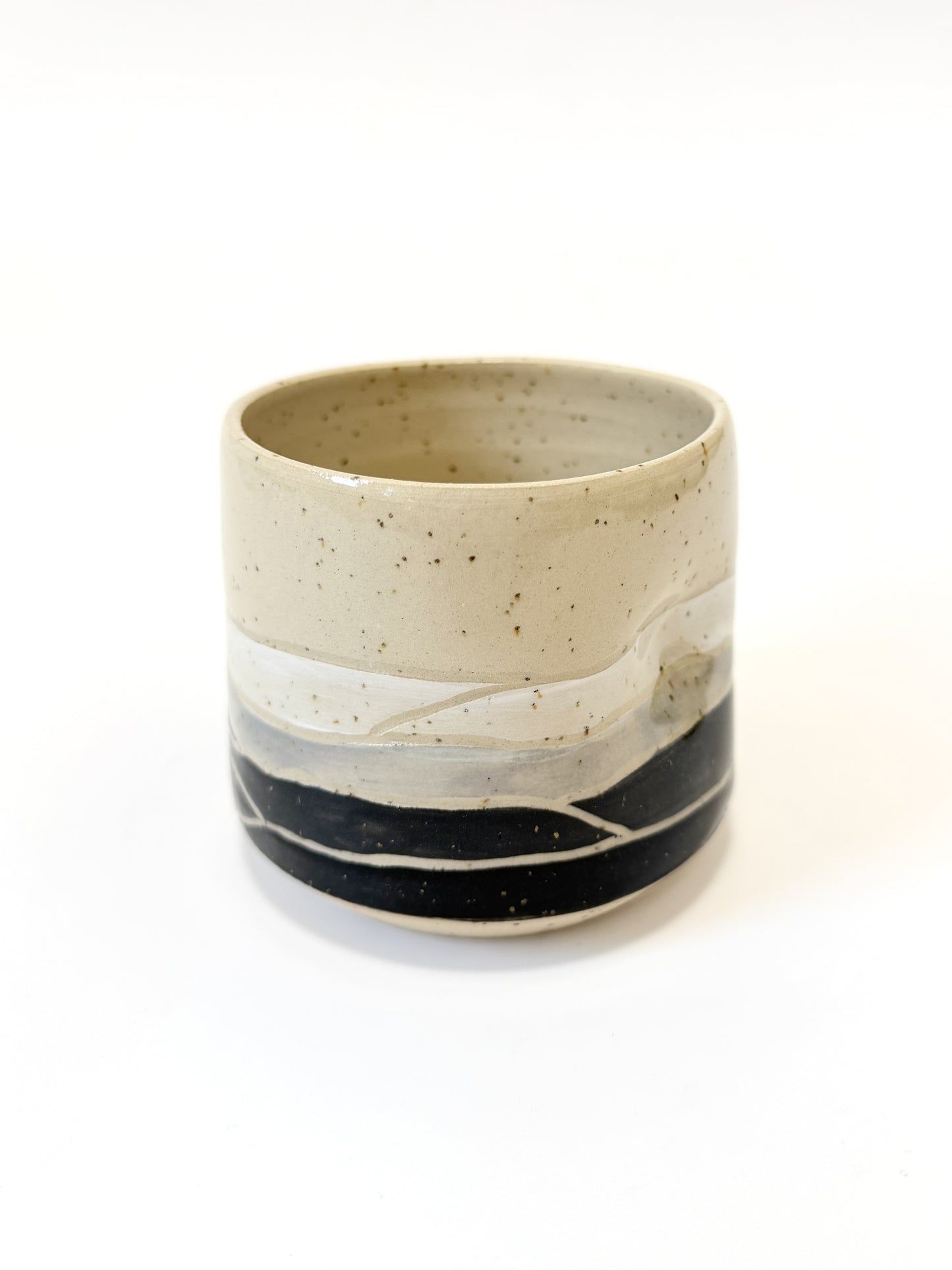 Ceramic Landscape Tumbler - Monochrome