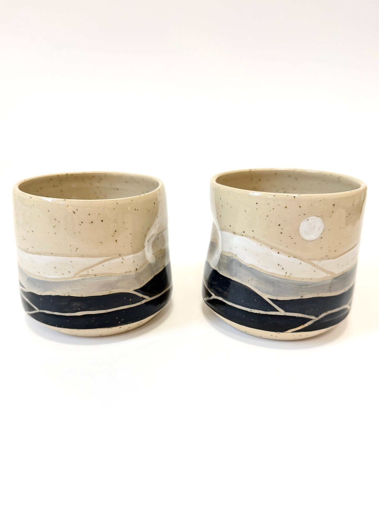 Ceramic Landscape Tumbler - Monochrome