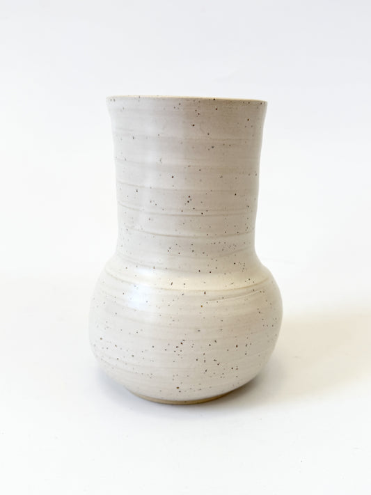 Handmade Ceramic Flower Vase - White (B)