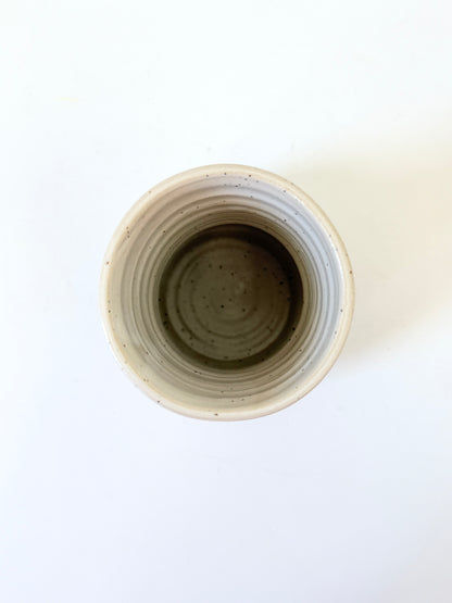 Handmade Ceramic Flower Vase - White (B)