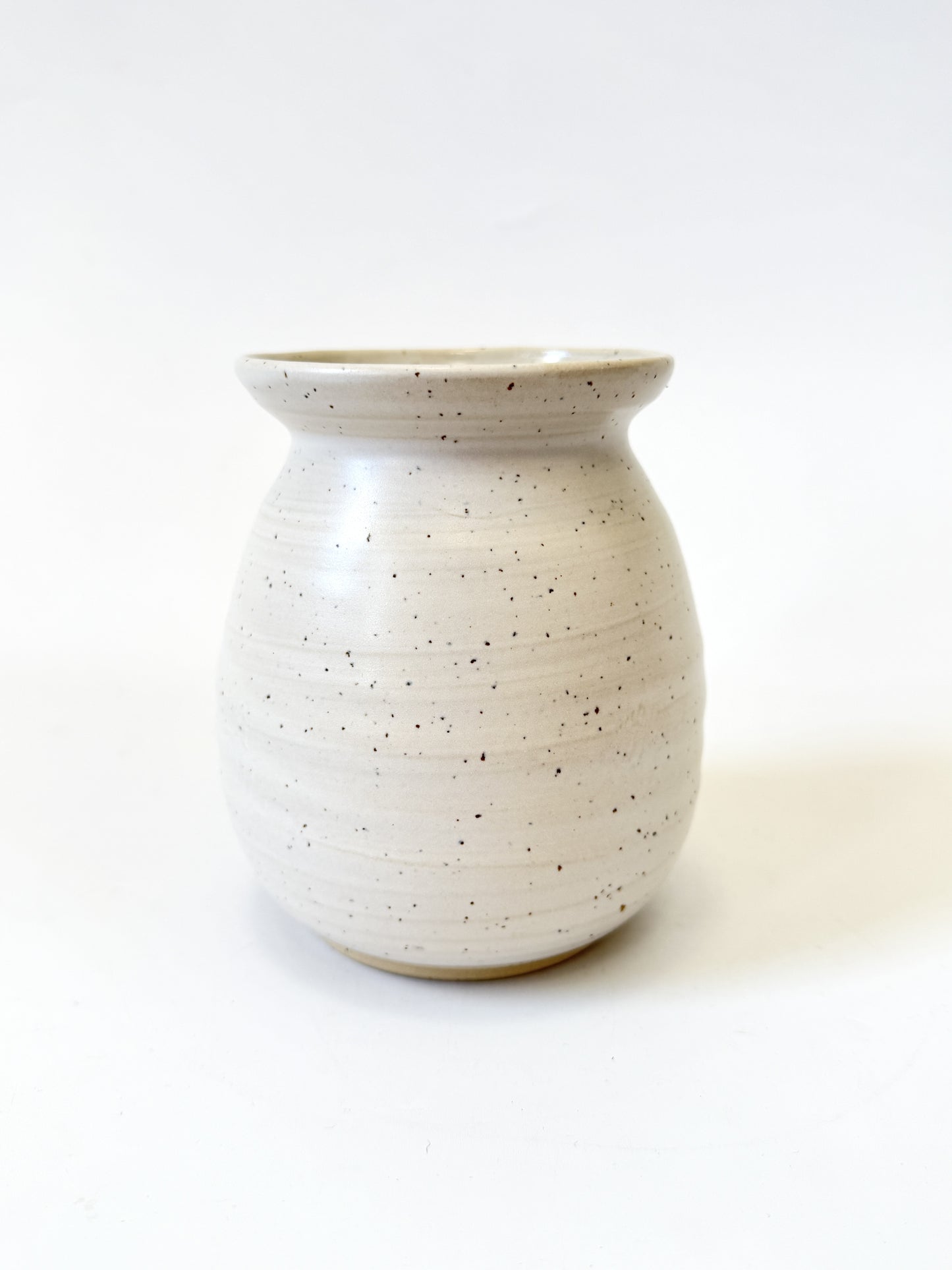 Handmade Ceramic Flower Vase - White (C)