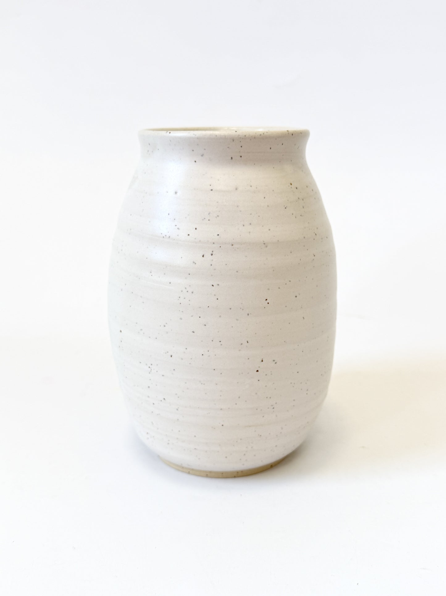 Handmade Ceramic Flower Vase - White (A)