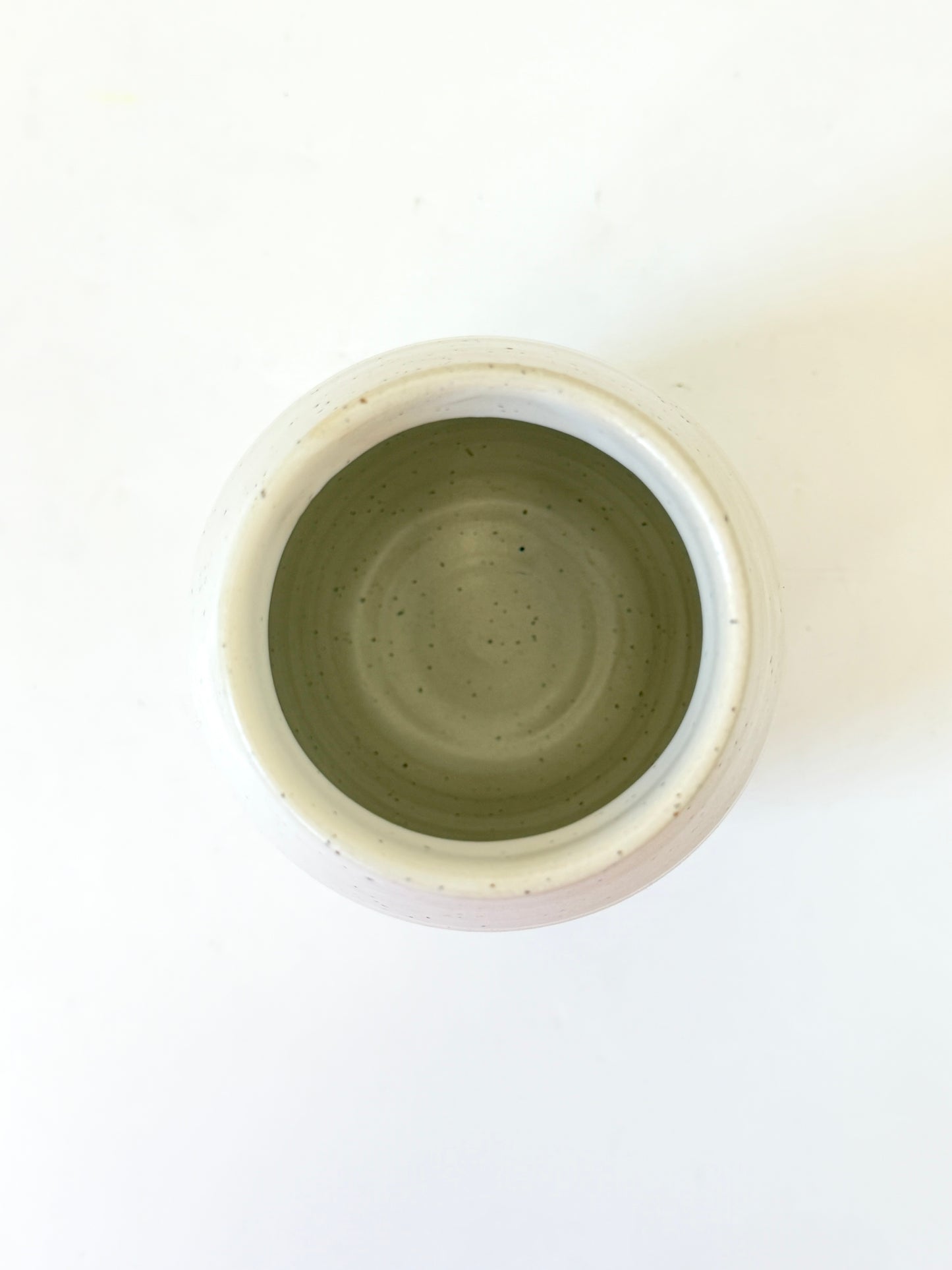 Handmade Ceramic Flower Vase - White (A)