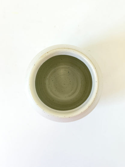 Handmade Ceramic Flower Vase - White (A)