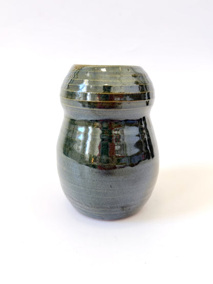 Handmade Ceramic Flower Vase - Pounamu Gloss (A)