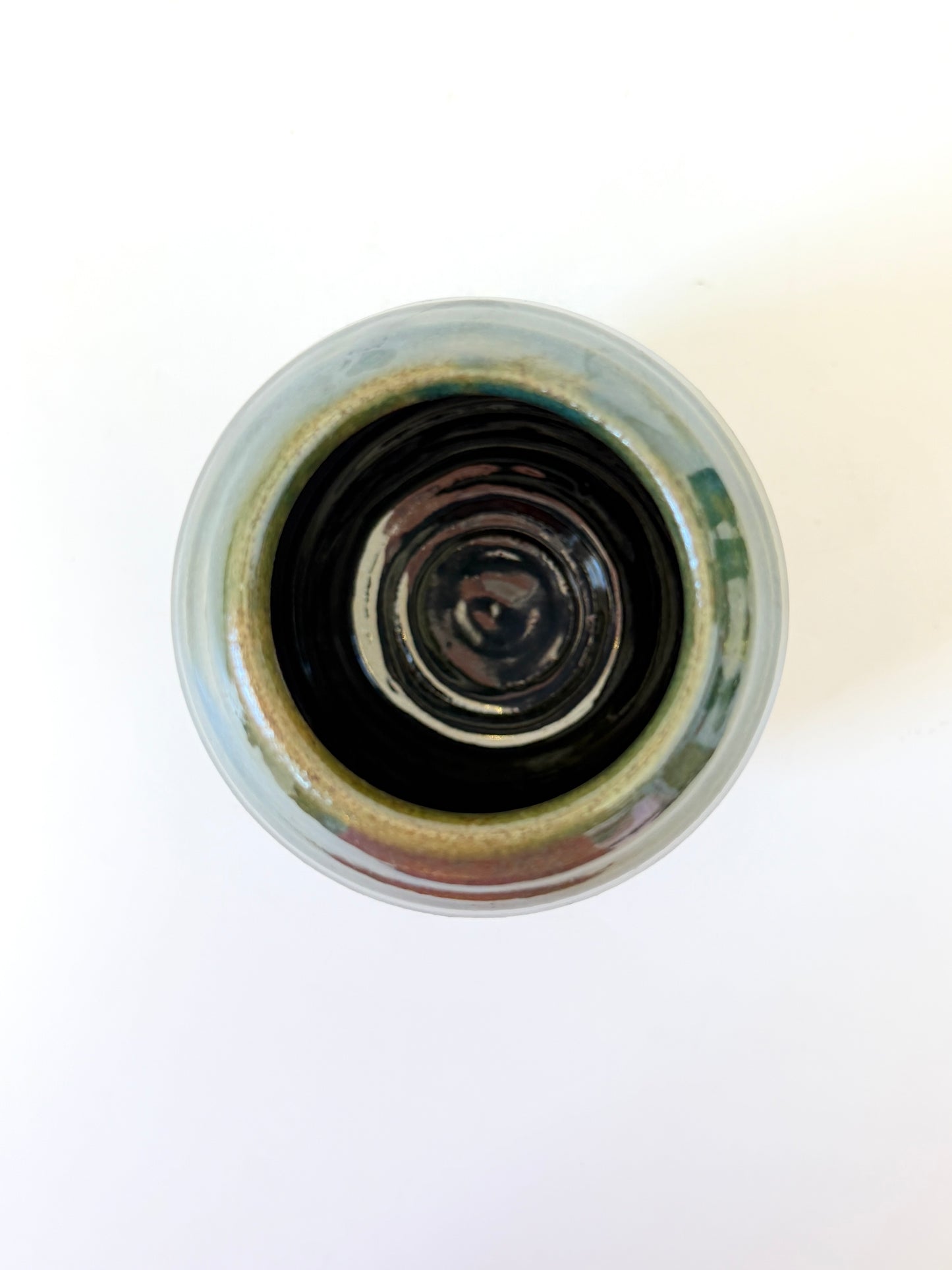 Handmade Ceramic Flower Vase - Pounamu Gloss (A)