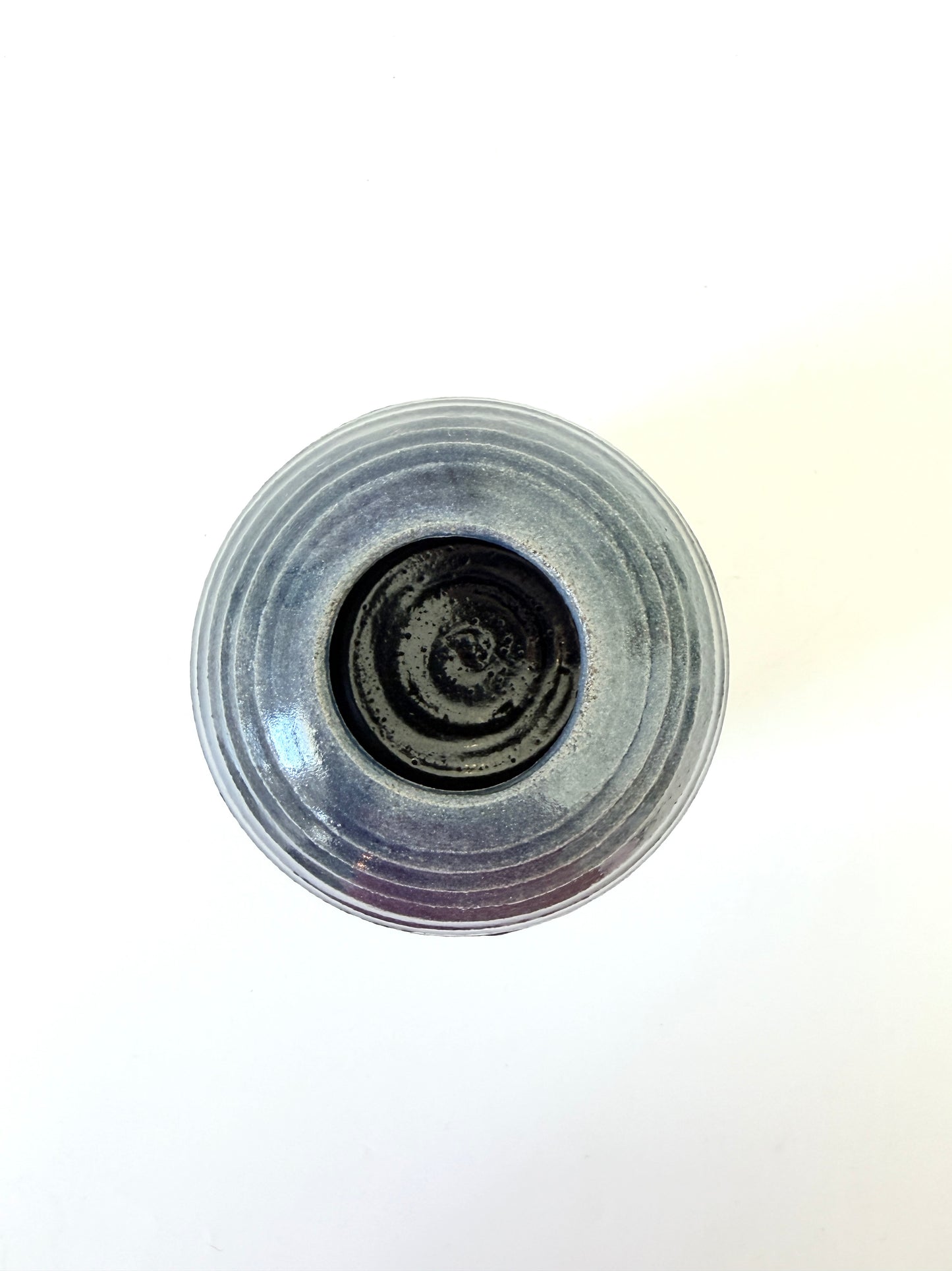 Handmade Ceramic Flower Vase - Dark Denim (A)