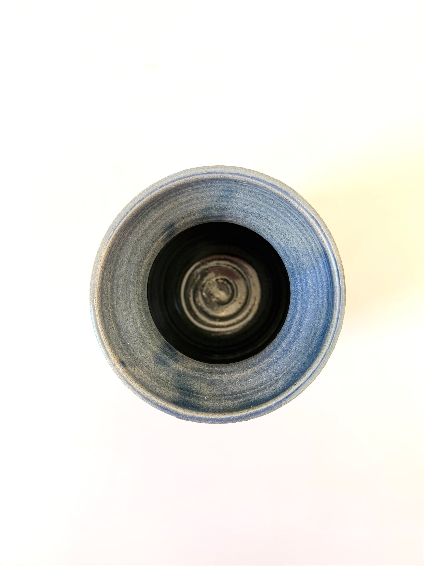 Handmade Ceramic Flower Vase - Dark Denim (C)