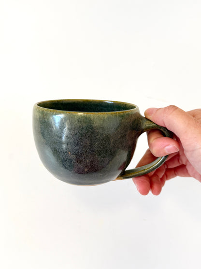 Handmade Ceramic Everyday Round Mug - Kelp