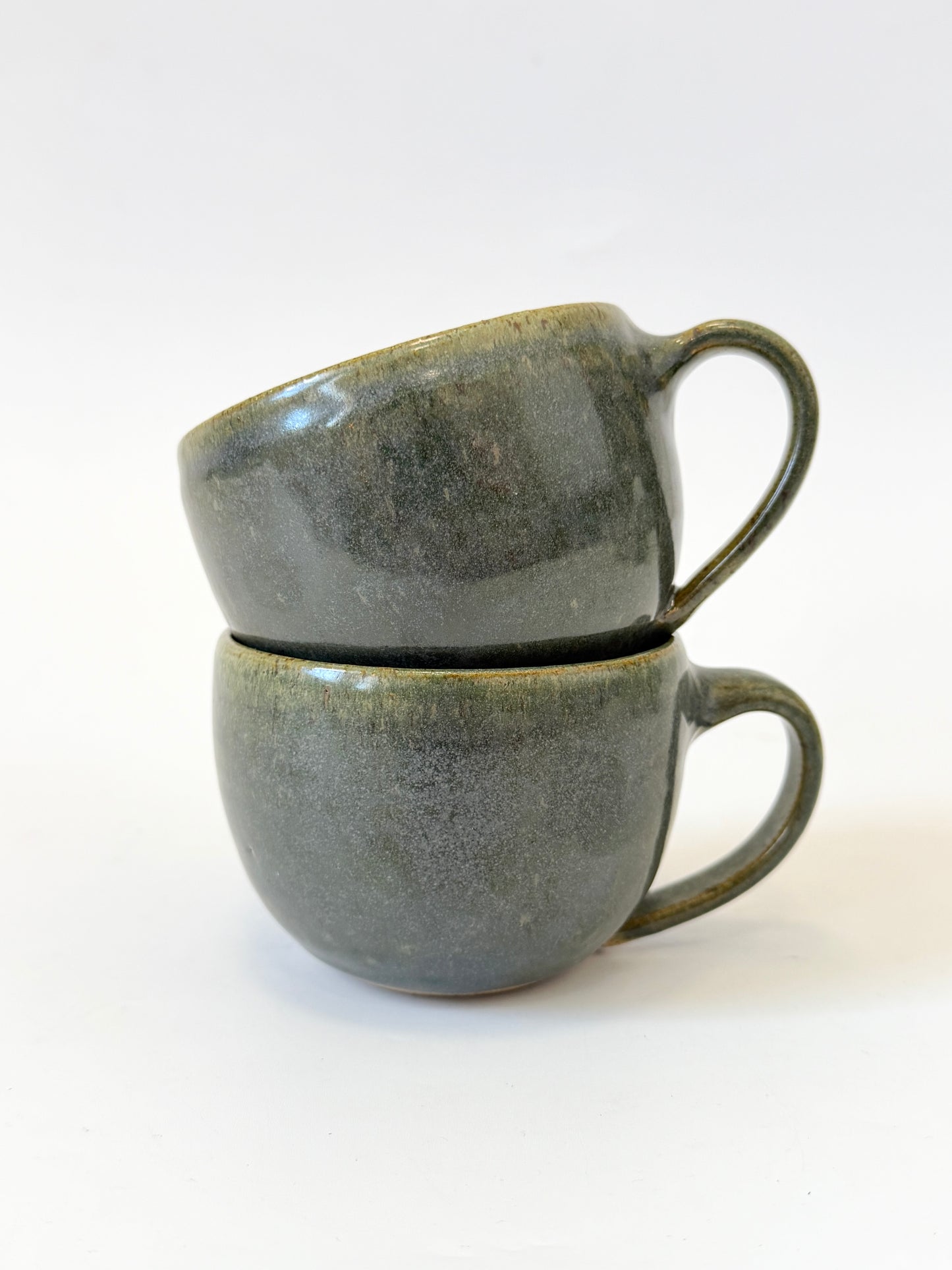 Handmade Ceramic Everyday Round Mug - Kelp