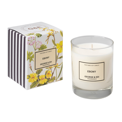 Ebony Perfumed Soy Candle by George & Edi