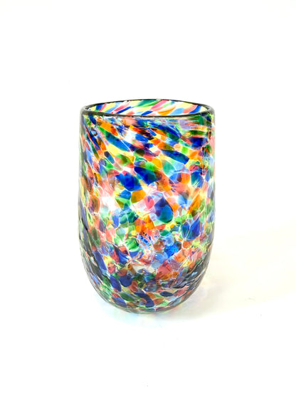 Handblown Glass Tumbler - Peacock