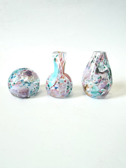 Handblown Glass Diffuser Vase - Pastel Shard