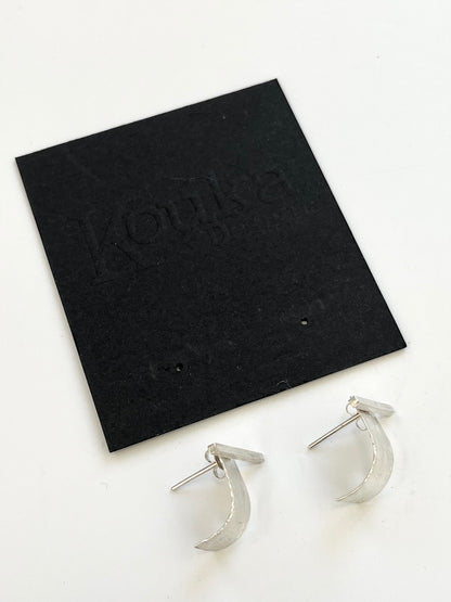 Silver Cuff (Two-in-One Pair) Stud Earrings