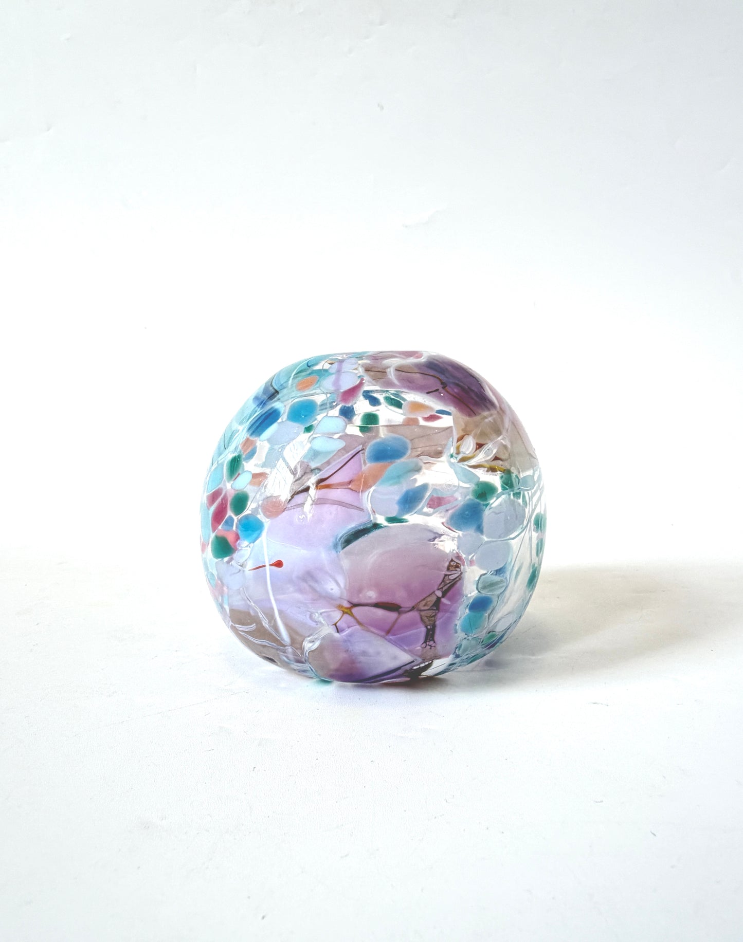 Handblown Glass Diffuser Vase - Pastel Shard