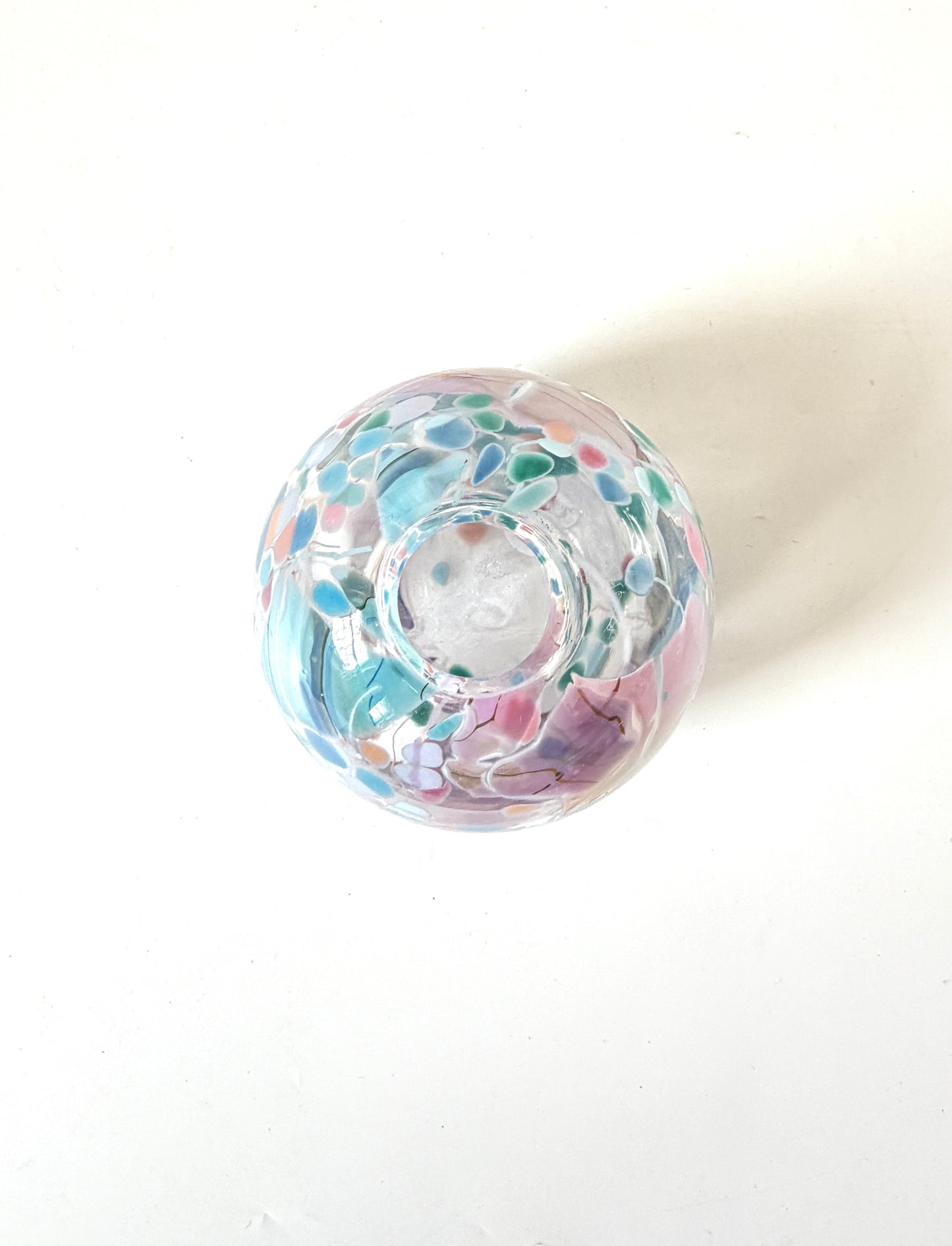 Handblown Glass Diffuser Vase - Pastel Shard