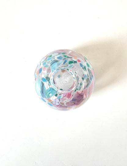 Handblown Glass Diffuser Vase - Pastel Shard