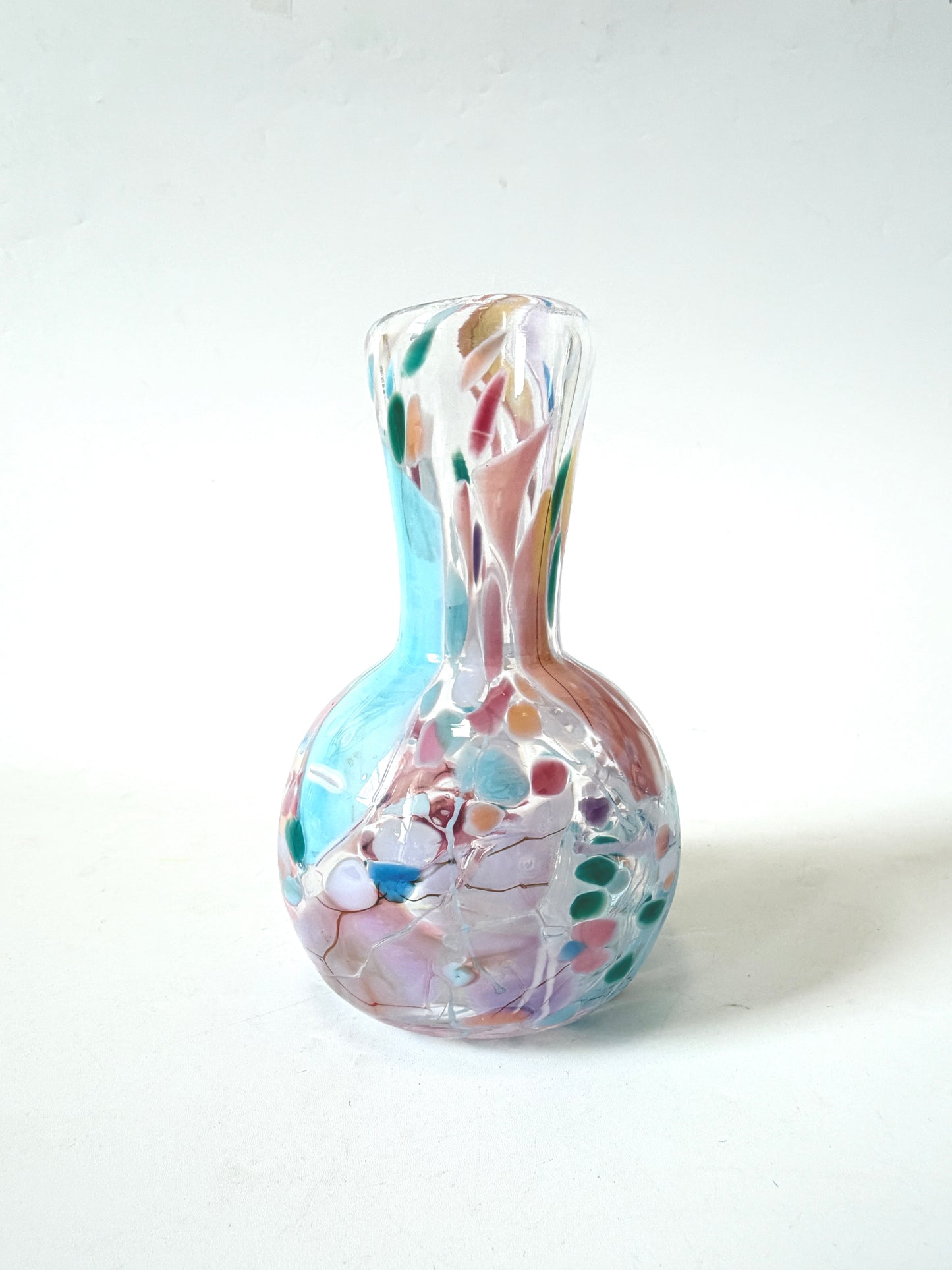 Handblown Glass Diffuser Vase - Pastel Shard