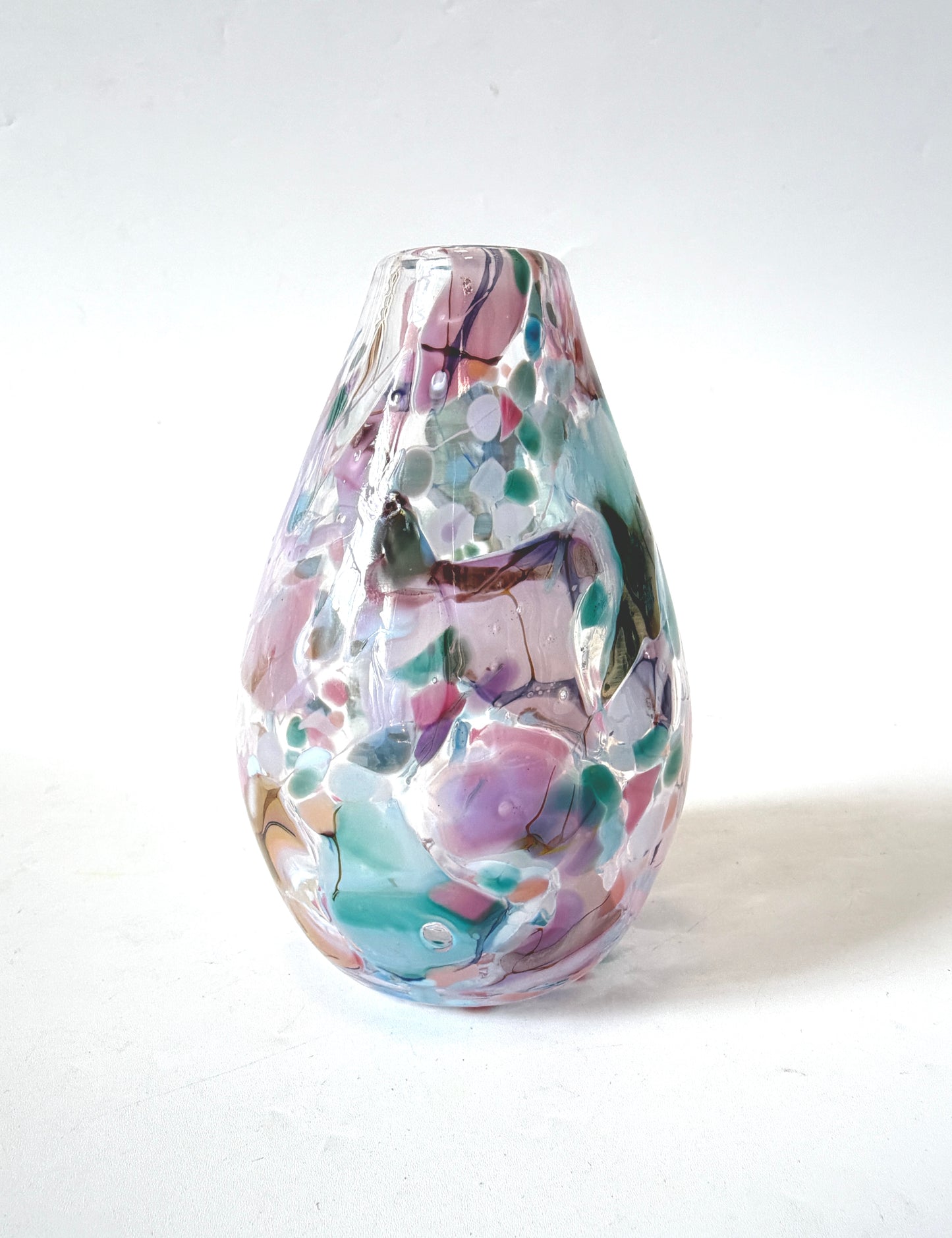 Handblown Glass Diffuser Vase - Pastel Shard