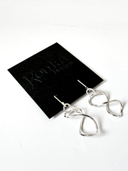 Silver Twist Earrings