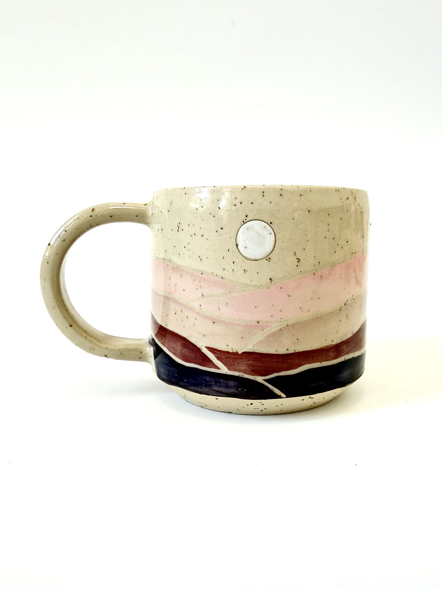 Ceramic Landscape Mug - Purple & Pink