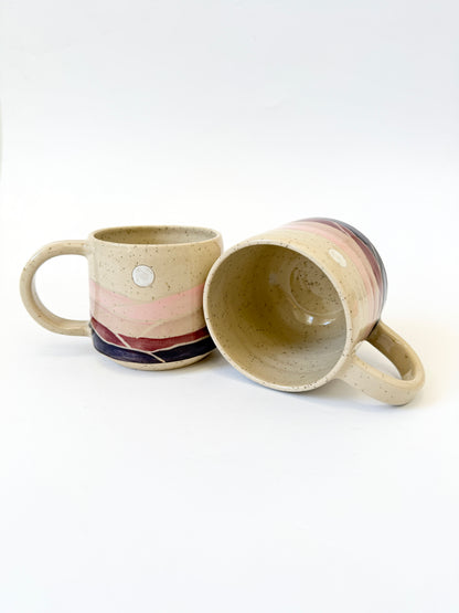 Ceramic Landscape Mug - Purple & Pink