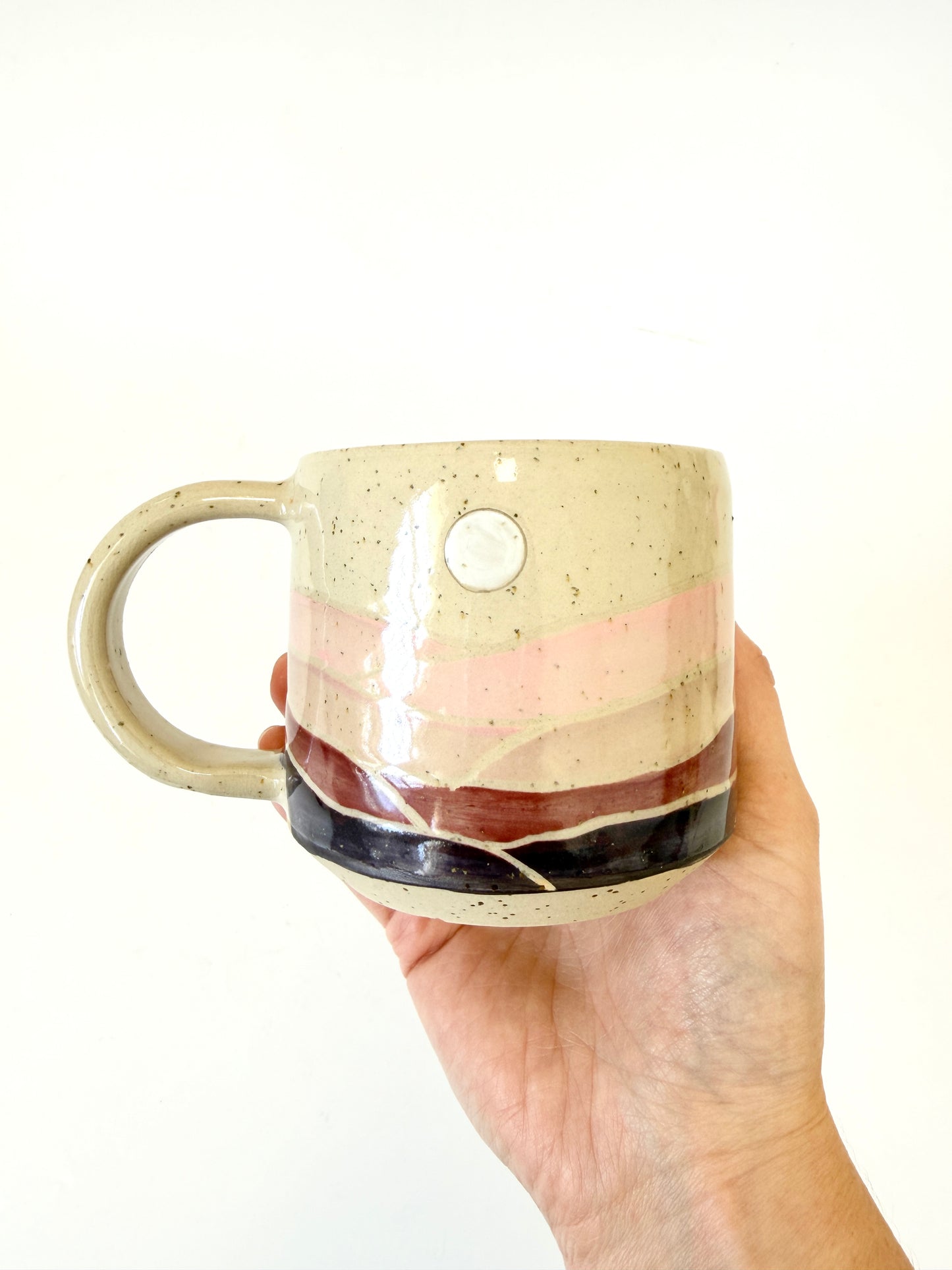 Ceramic Landscape Mug - Purple & Pink