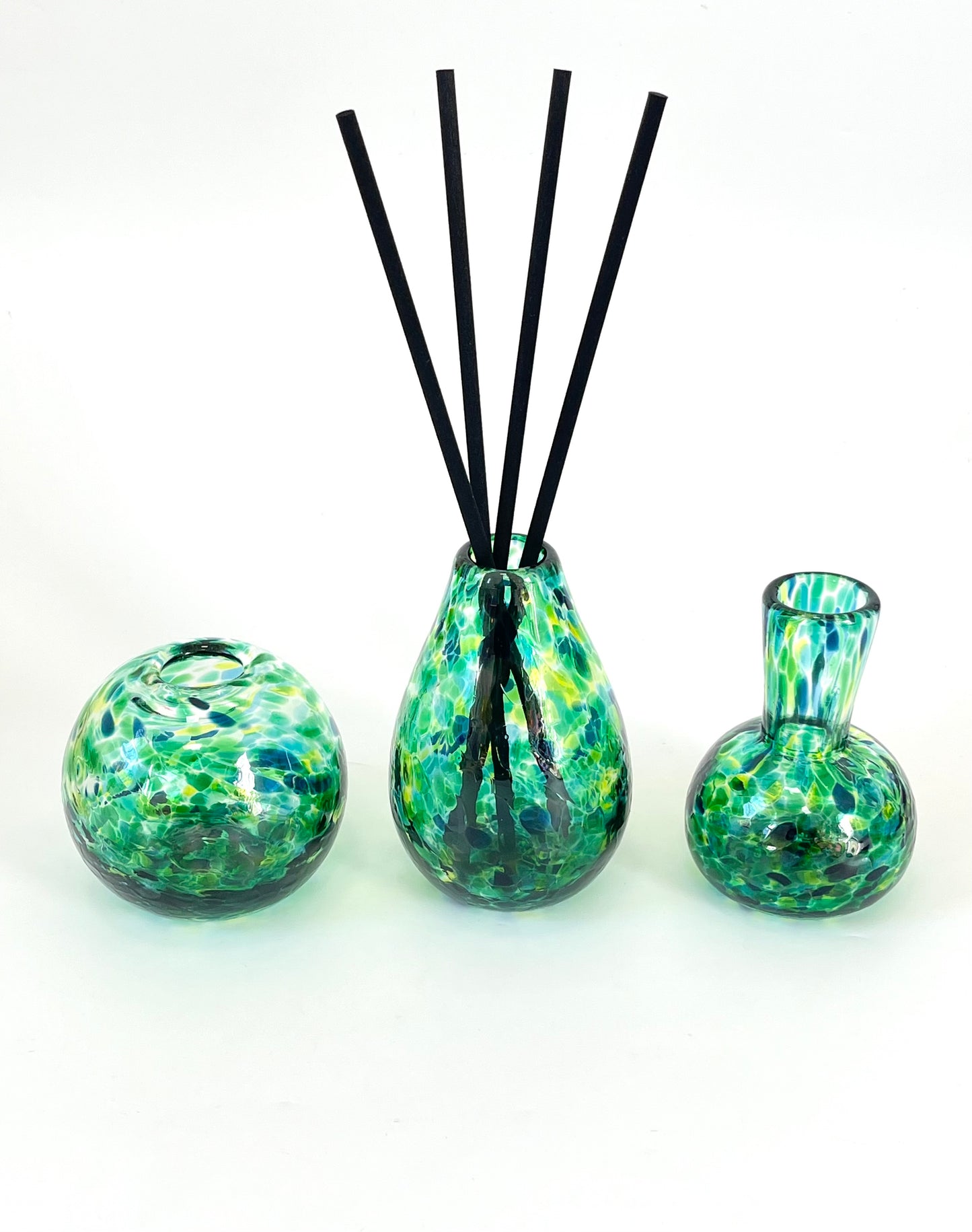 Handblown Glass Diffuser/Vase - Sea Green