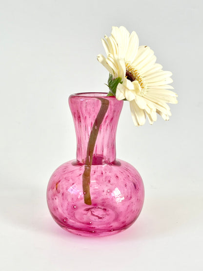 Handblown Glass Diffuser/Vase - Raspberry