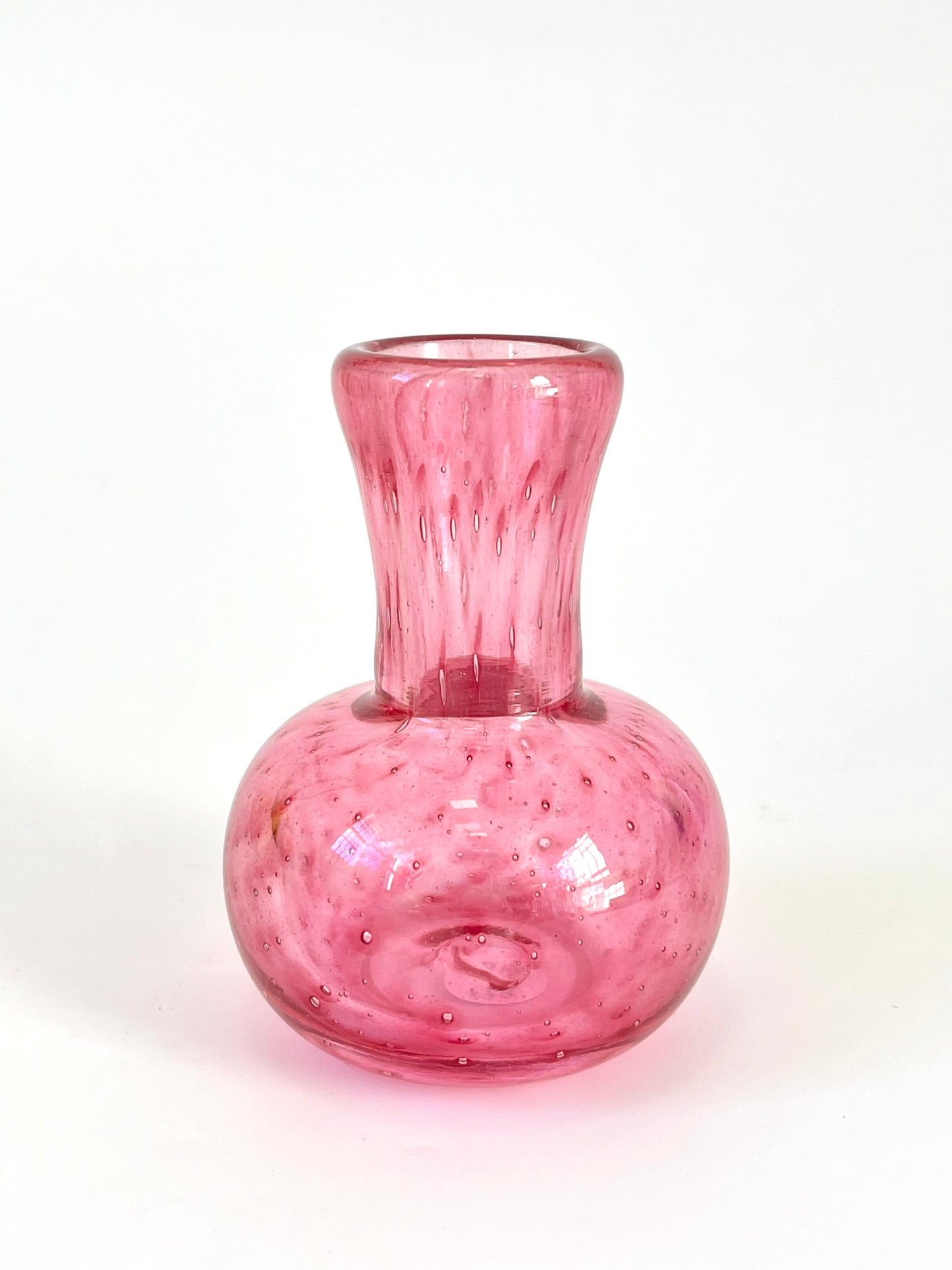 Handblown Glass Diffuser/Vase - Raspberry