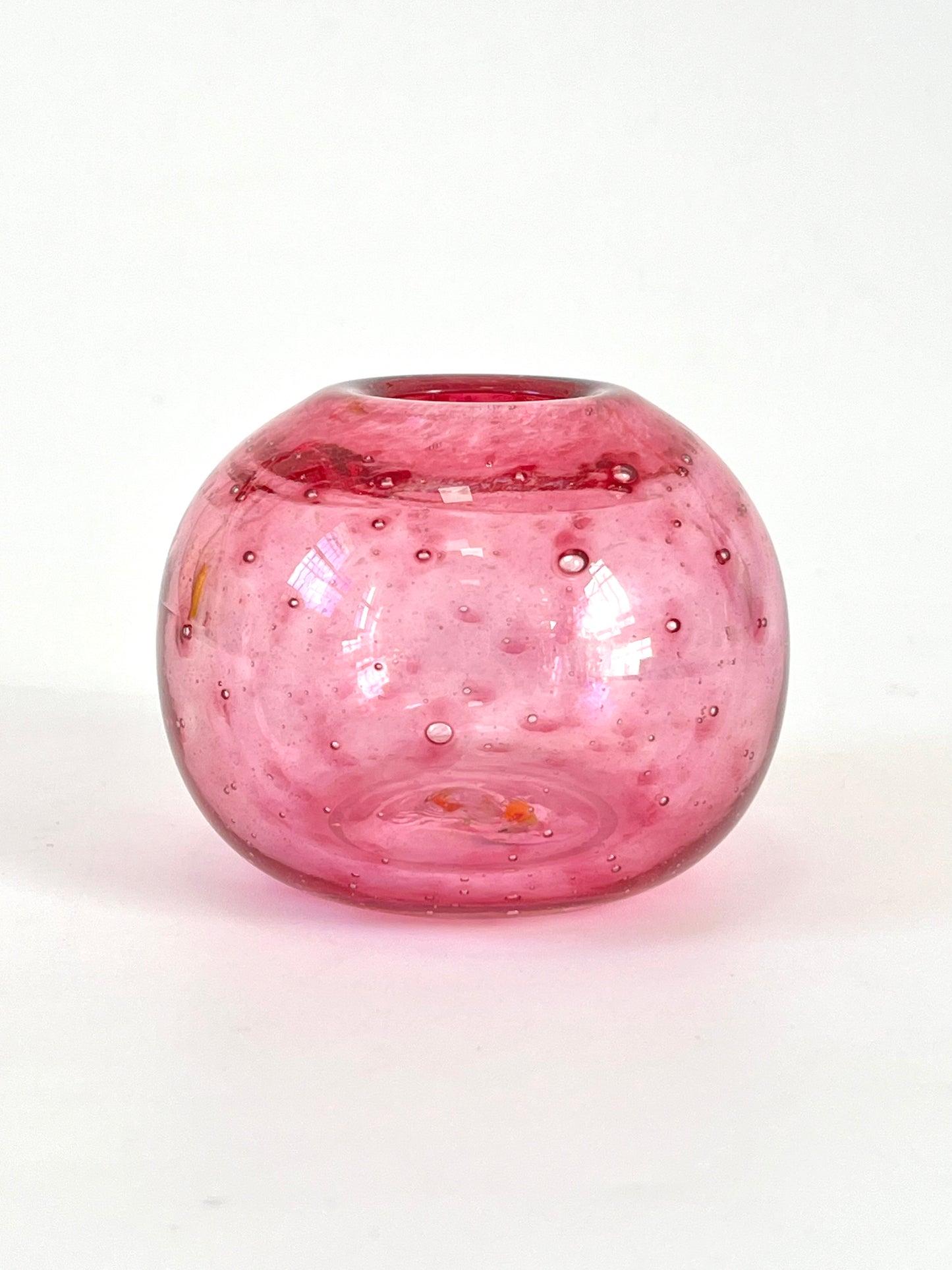 Handblown Glass Diffuser/Vase - Raspberry