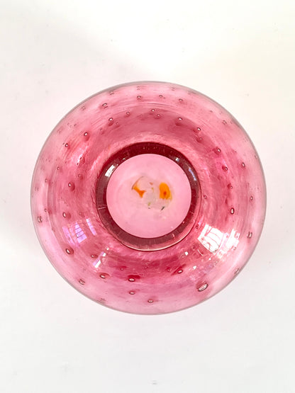 Handblown Glass Diffuser/Vase - Raspberry