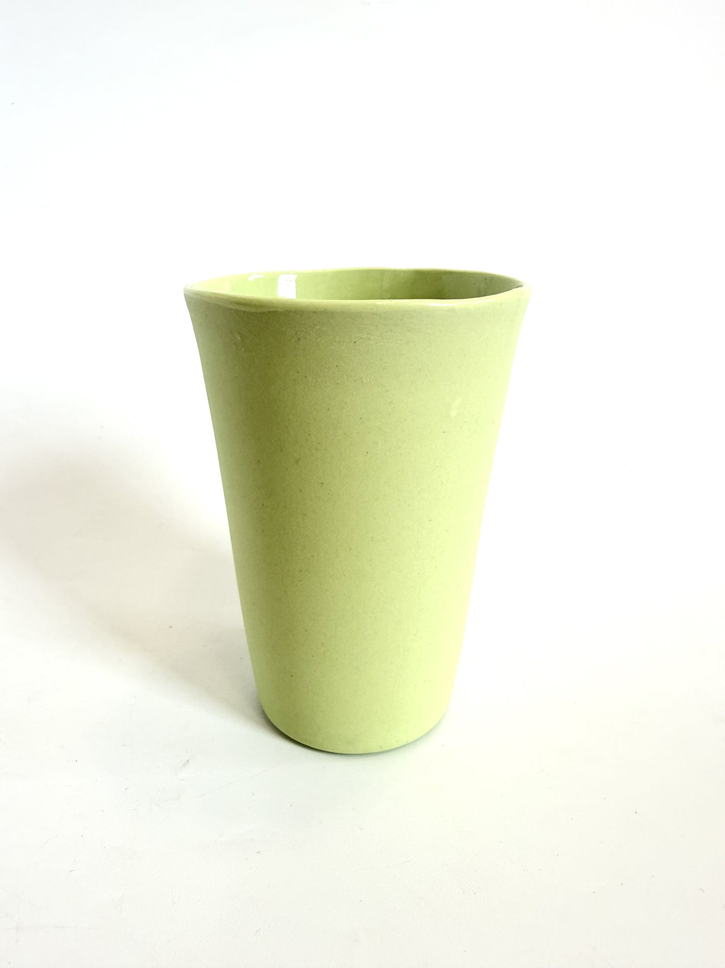 Pistachio Vessel - One of a Kind Ceramic - Short 7 x 10cm