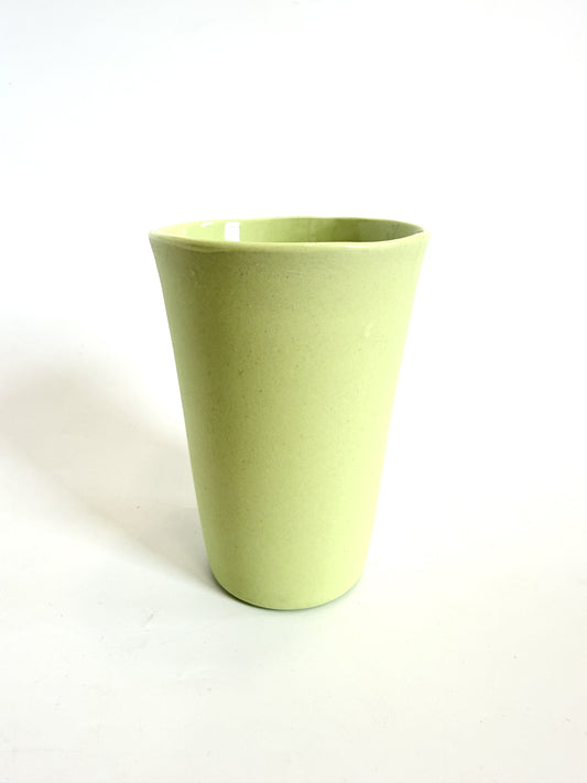 Pistachio Vessel - One of a Kind Ceramic - Short 7 x 10cm
