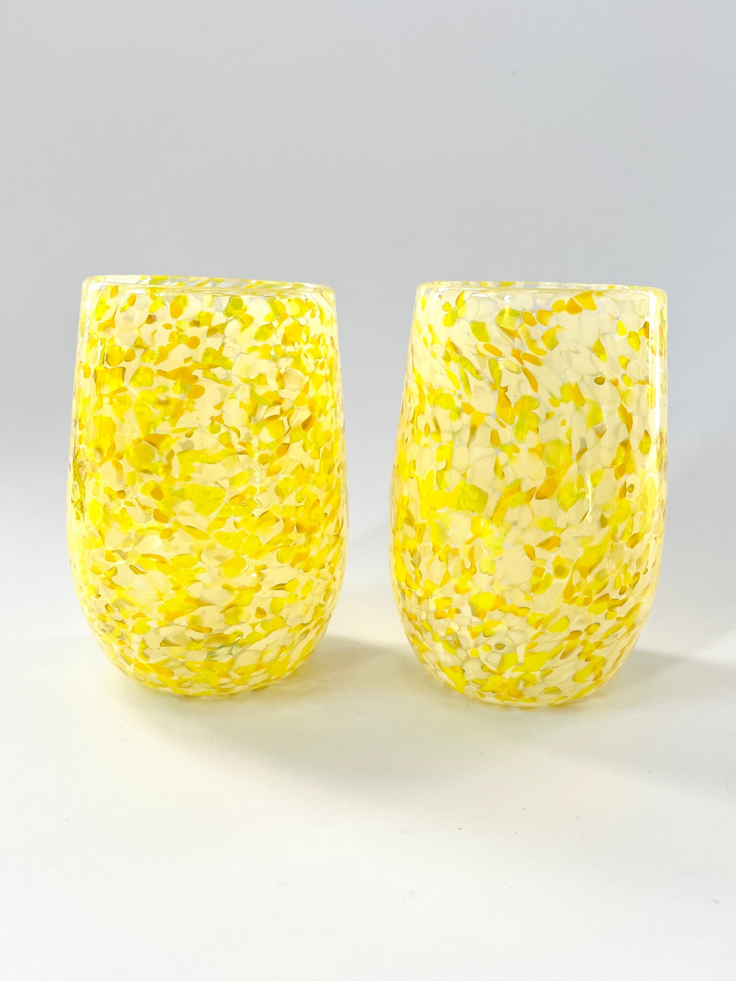 Handblown Glass Tumbler - Yellow