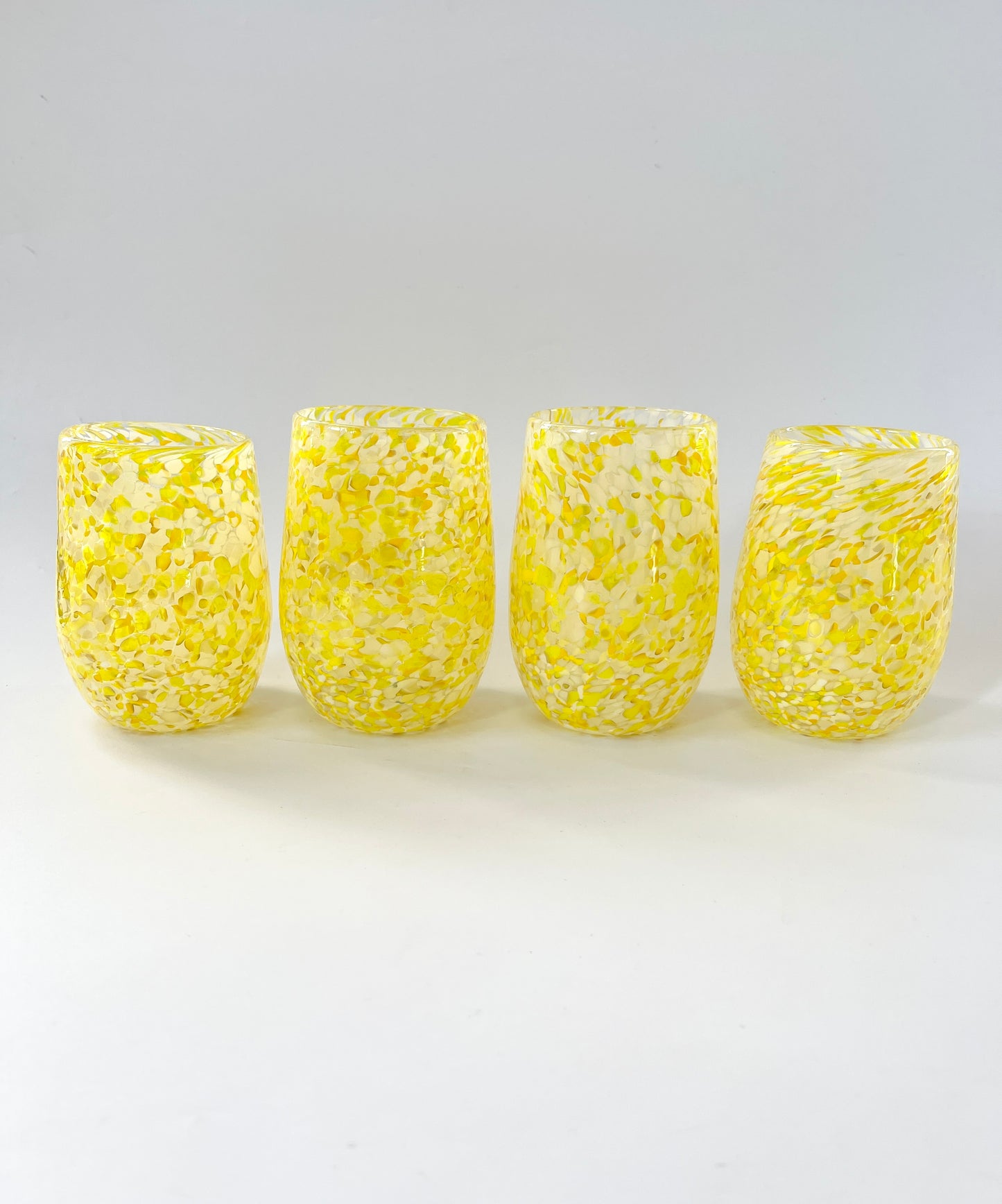 Handblown Glass Tumbler - Yellow