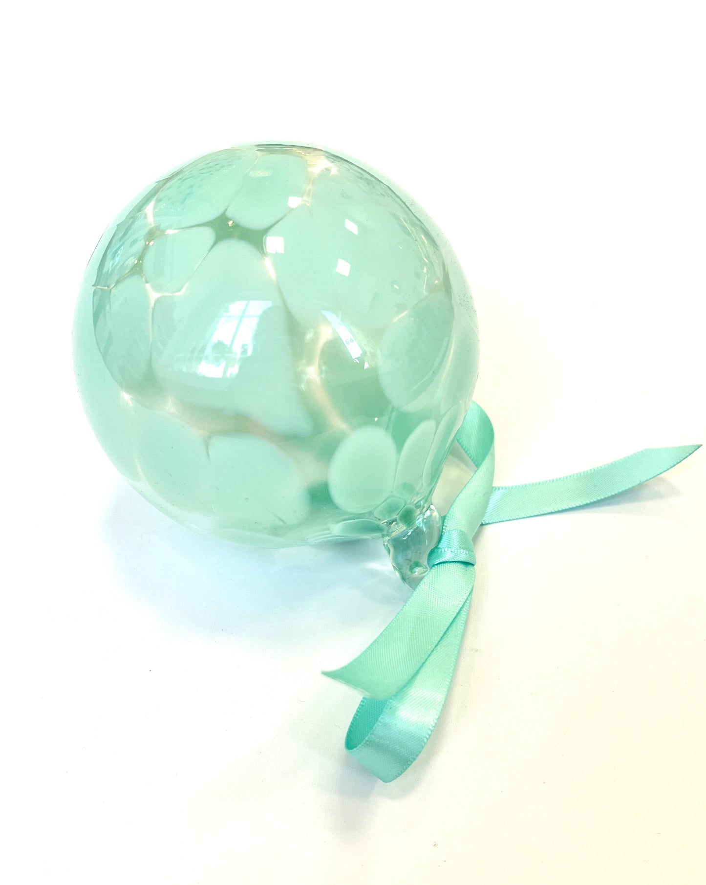 Handblown Glass Bauble - Aqua