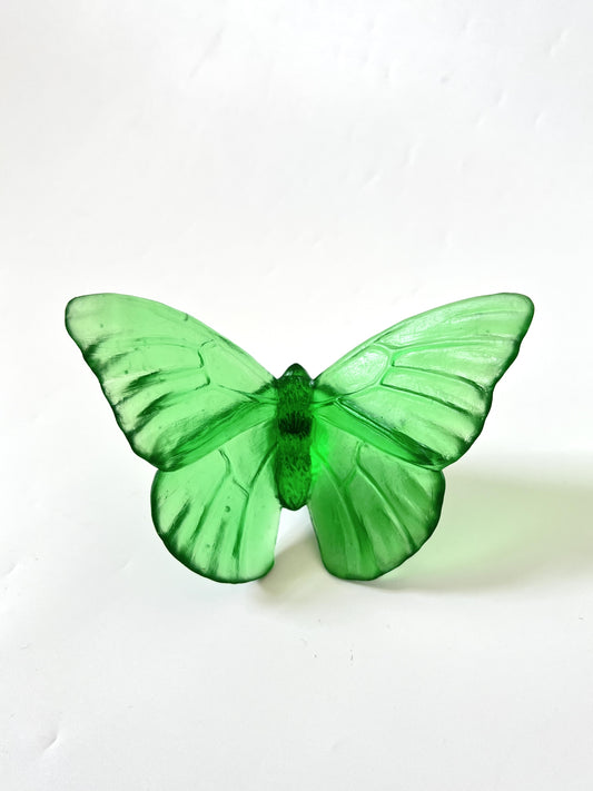 Emerald Medium Glass Butterfly Artwork - Classic - by Luke Jacomb