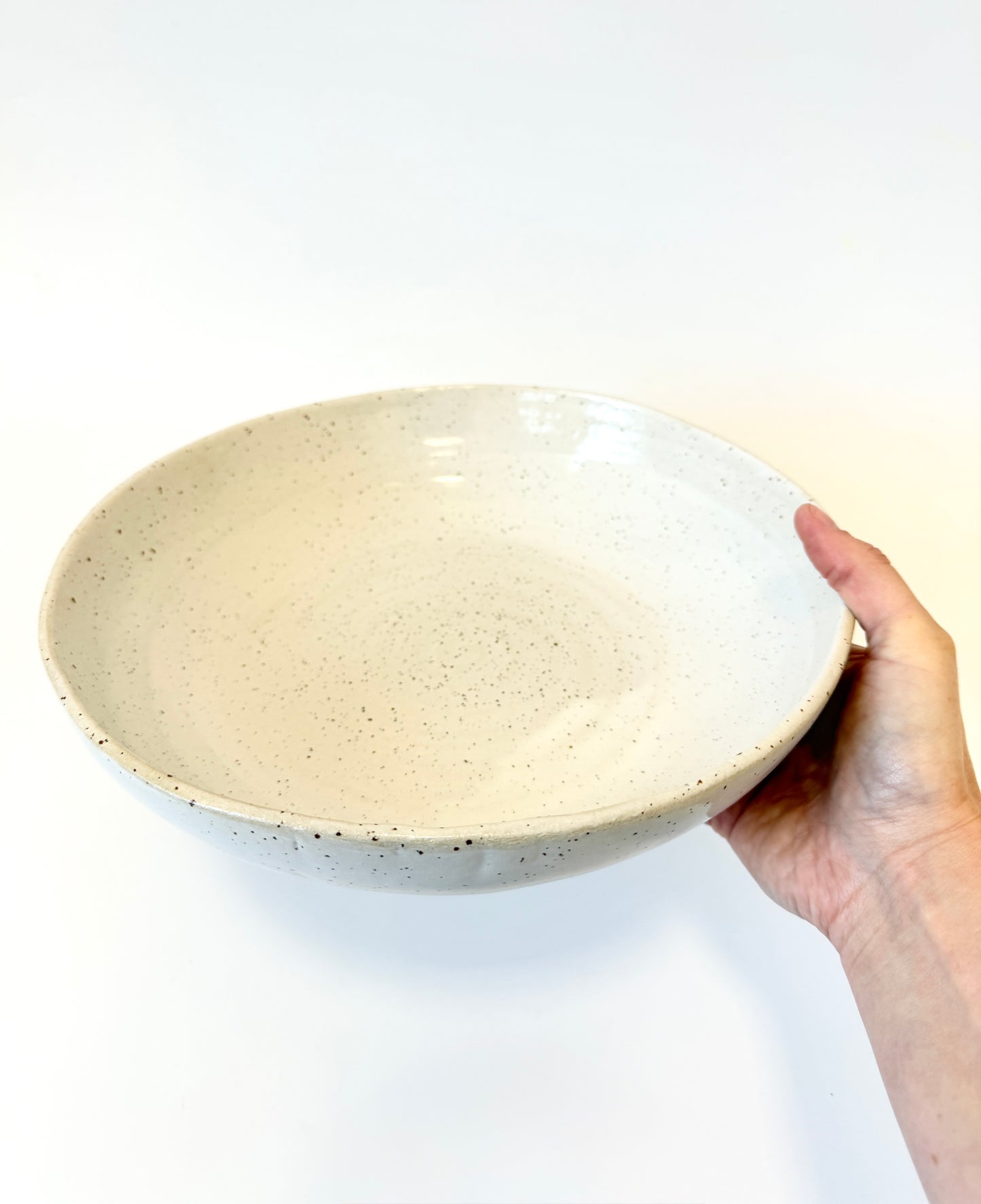 Ceramic Salad Bowl - White