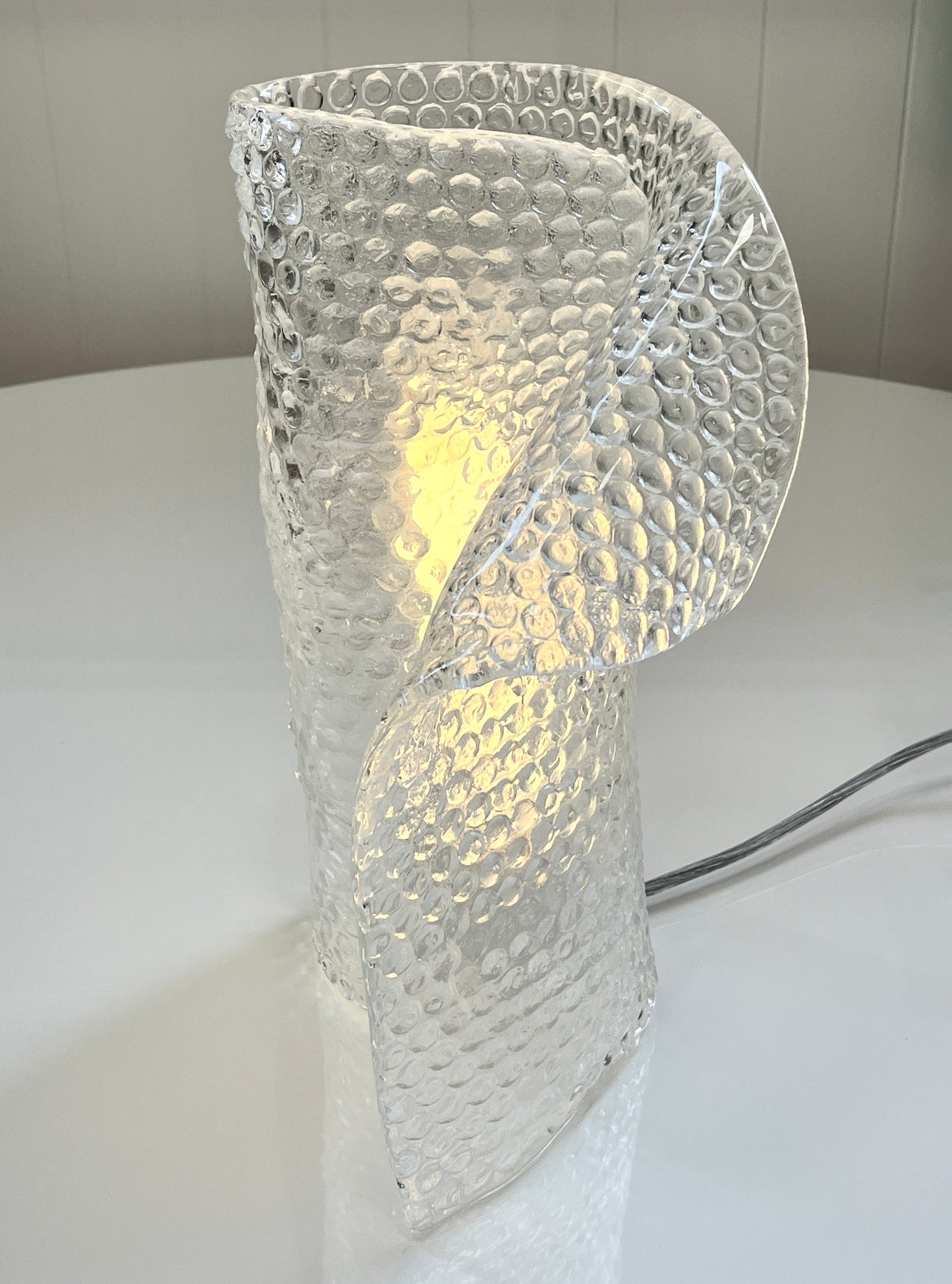 Glass ‘Bubble Wrap’ Lamp by Simon Lewis Wards