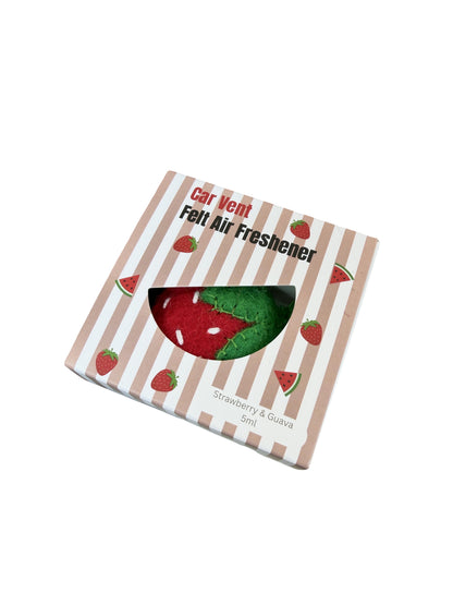 Strawberry Car Freshener Set - Strawberry & Guava Scent